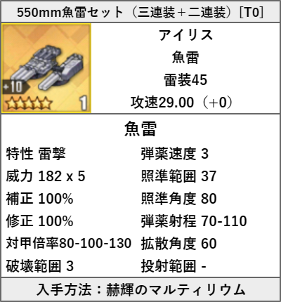 550mm魚雷セット（三連装＋二連装）[T0]